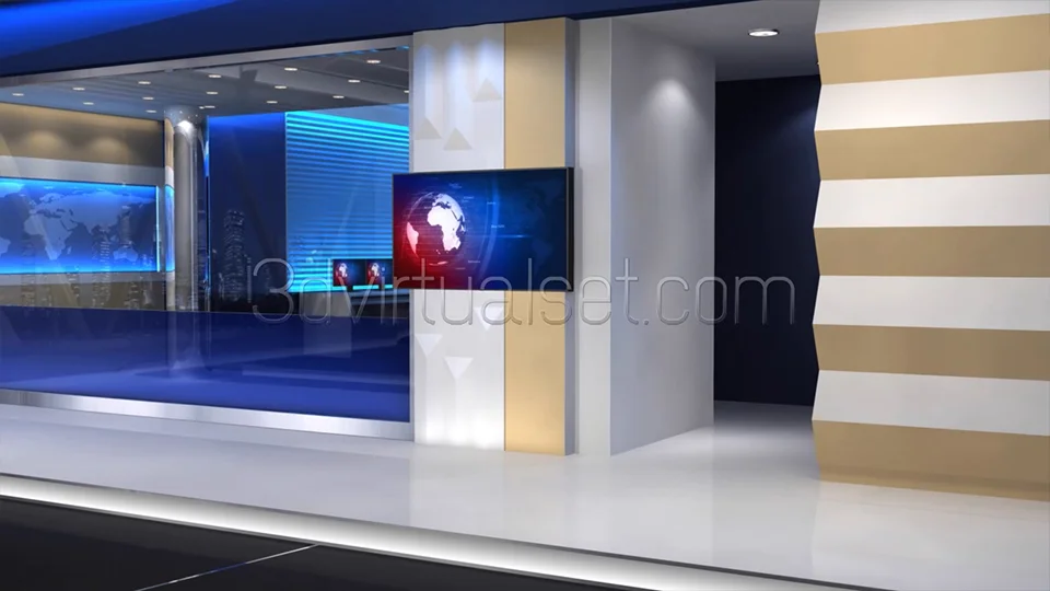 News studio 101B for vMix virtual sets